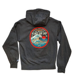 Atlantic Surf Co Atlantic Surf Nightfall Zip Hoodie Charcoal