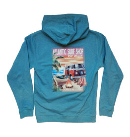 Atlantic Surf Co Atlantic Surf Sunset Surf Bus Hoodie Smokey Blue