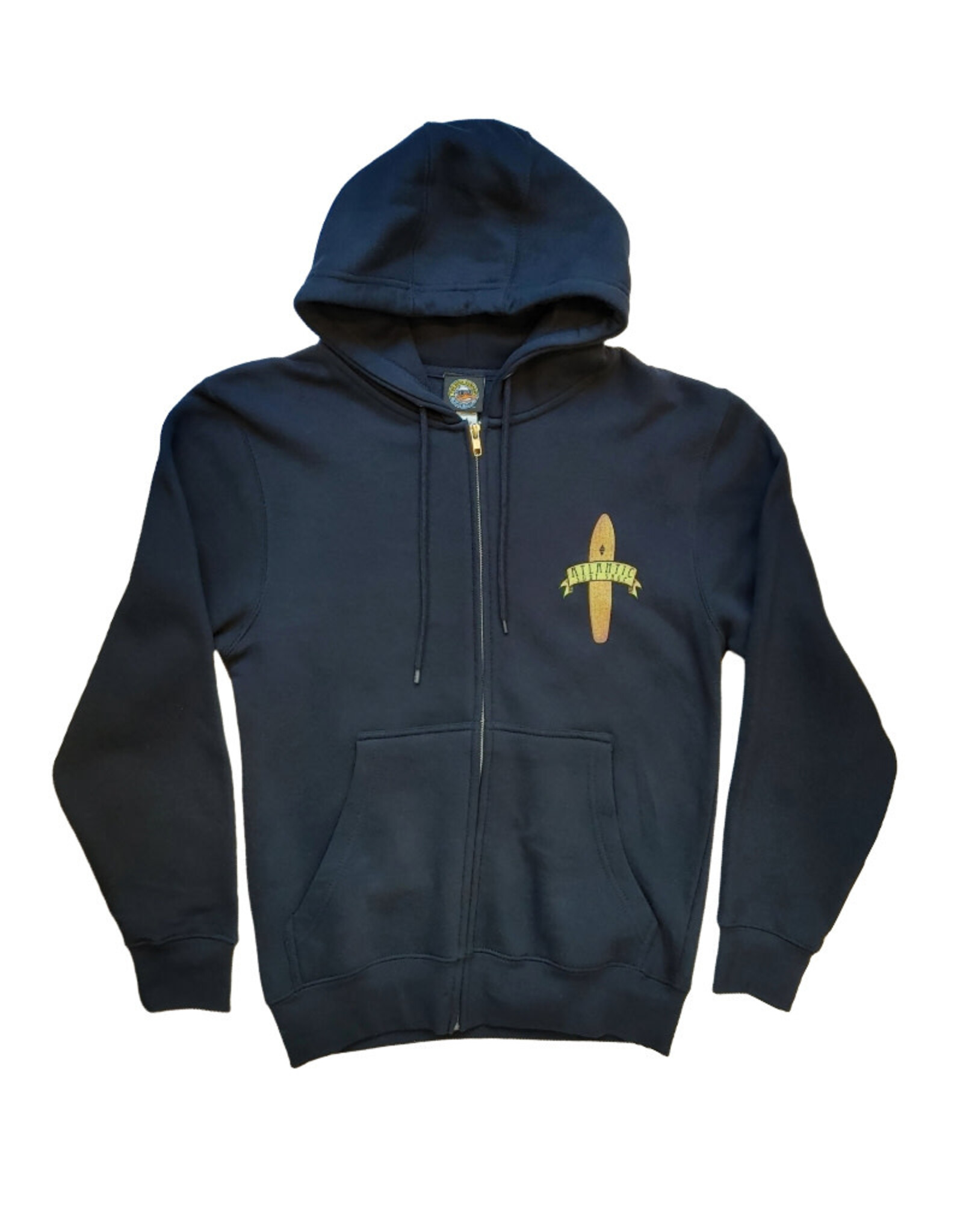 Atlantic Surf Co Atlantic Surf Surfboard Evolution Zip Up Hoodie Navy