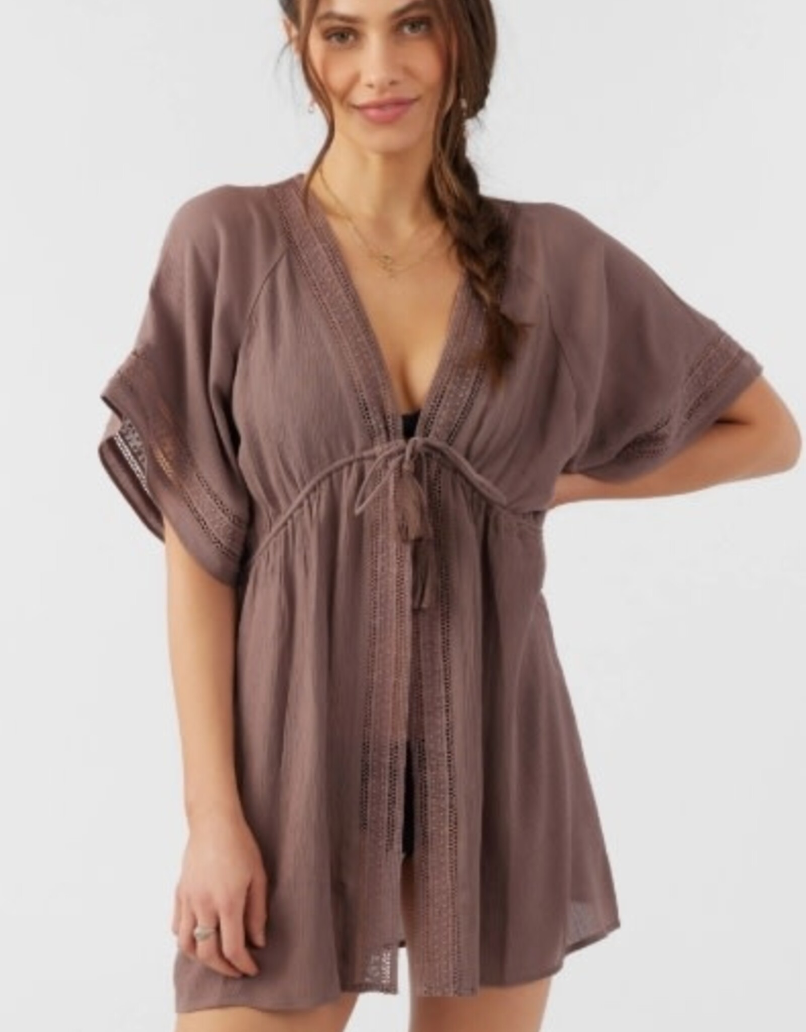 O'Neill O'Neill Wilder Cover-up Deep Taupe