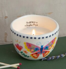 Natural Life Natural Life Secret Message Round Candle Brighter Place