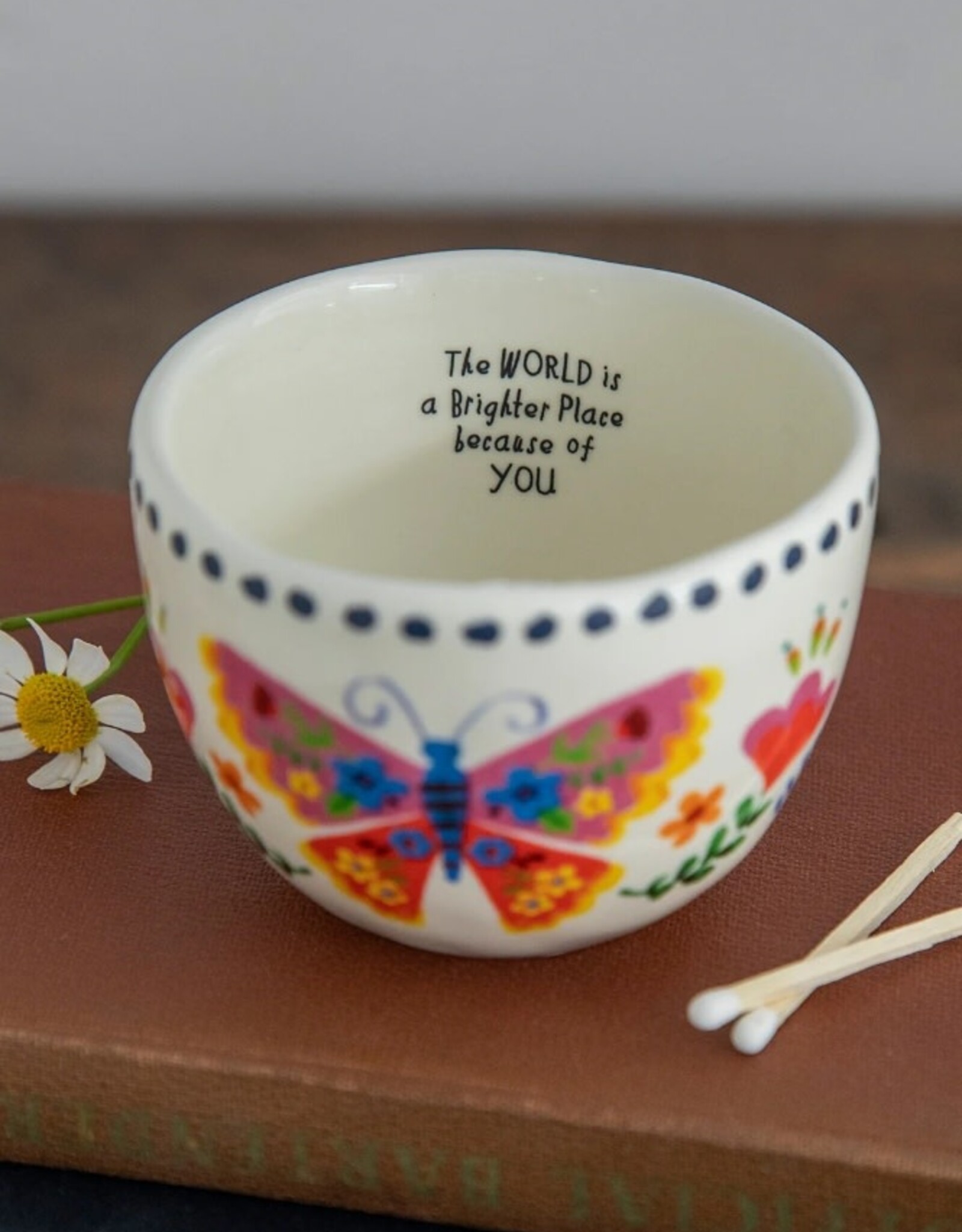 Natural Life Natural Life Secret Message Round Candle Brighter Place