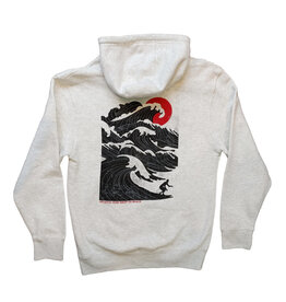 Atlantic Surf Co Atlantic Surf Legendary Waves Zip Up Hoodie Ivory