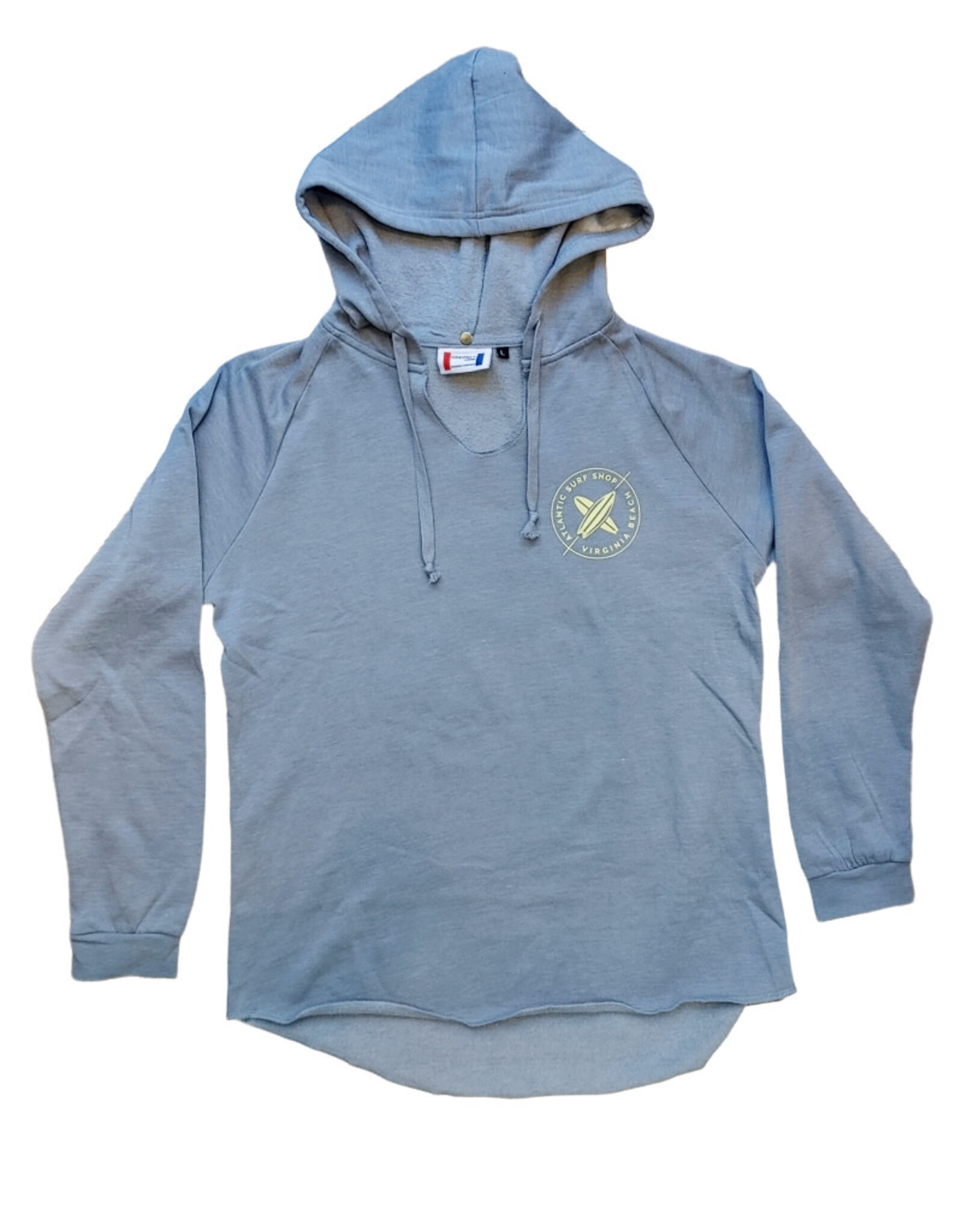 Atlantic Surf Co Atlantic Surf Simply Classic V-neck Hoodie Blue