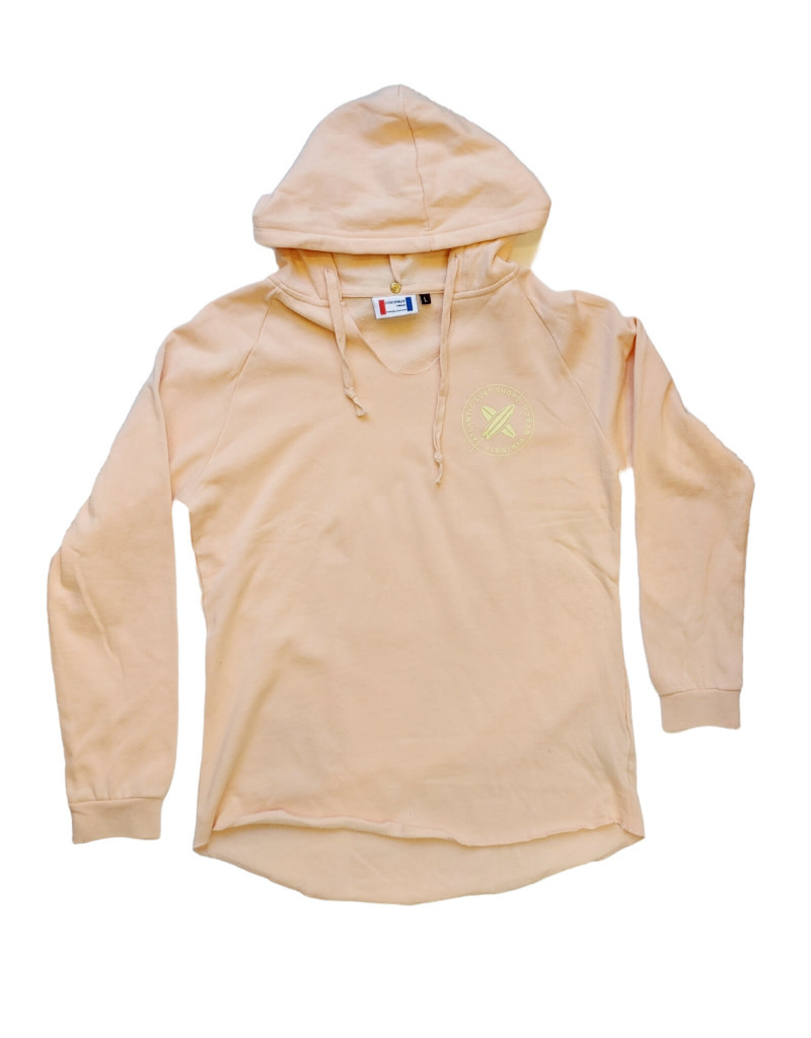 Atlantic Surf Co Atlantic Surf Simply Classic V-neck Hoodie Pink