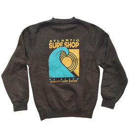 Atlantic Surf Co Atlantic Surf Maverick Crew Fleece Sweatshirt Charcoal