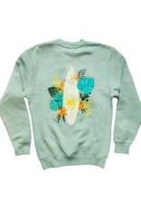 Atlantic Surf Co Atlantic Surf Tropical Board Crew Fleece Seaglass
