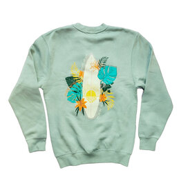 Atlantic Surf Co Atlantic Surf Tropical Board Crew Fleece Seaglass