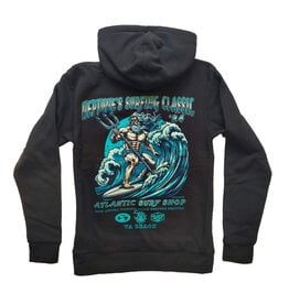 Atlantic Surf Co Atlantic Surf Shop Neptune's Classic Hoodie Black