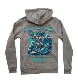Atlantic Surf Co Atlantic Surf Shop Neptune's Classic Hoodie Steel