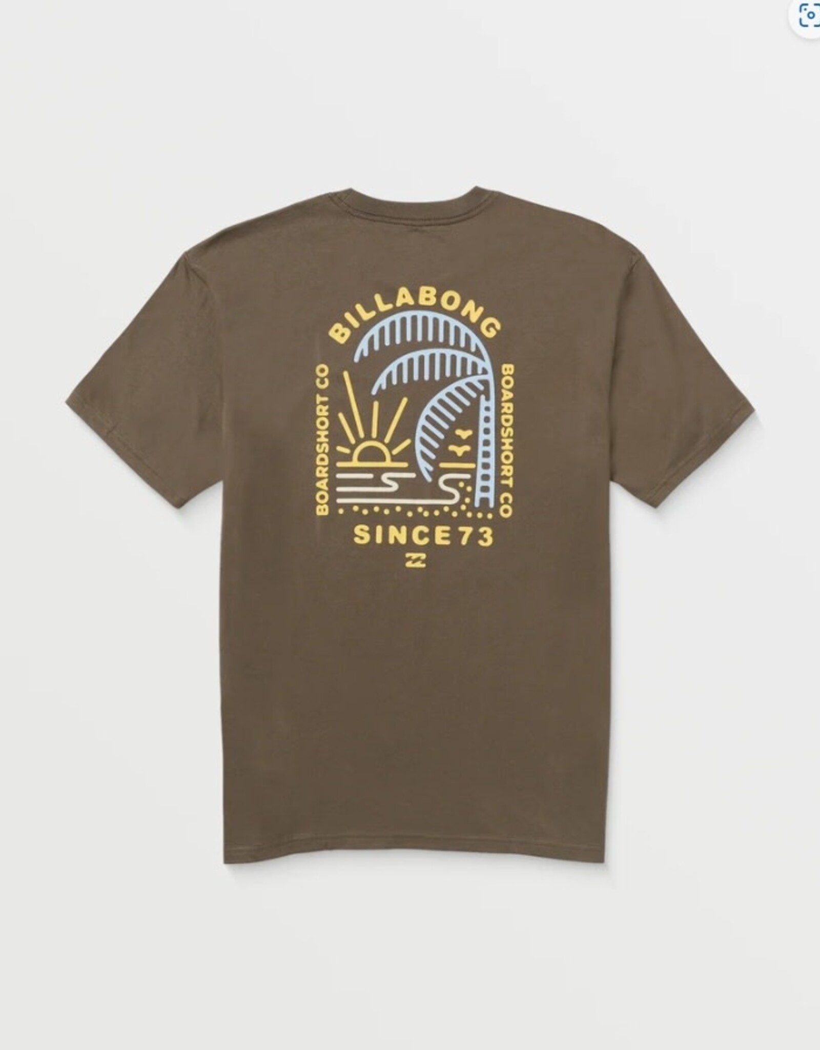 Billabong Billabong Last Light Premium Short Sleeve Tee Brown
