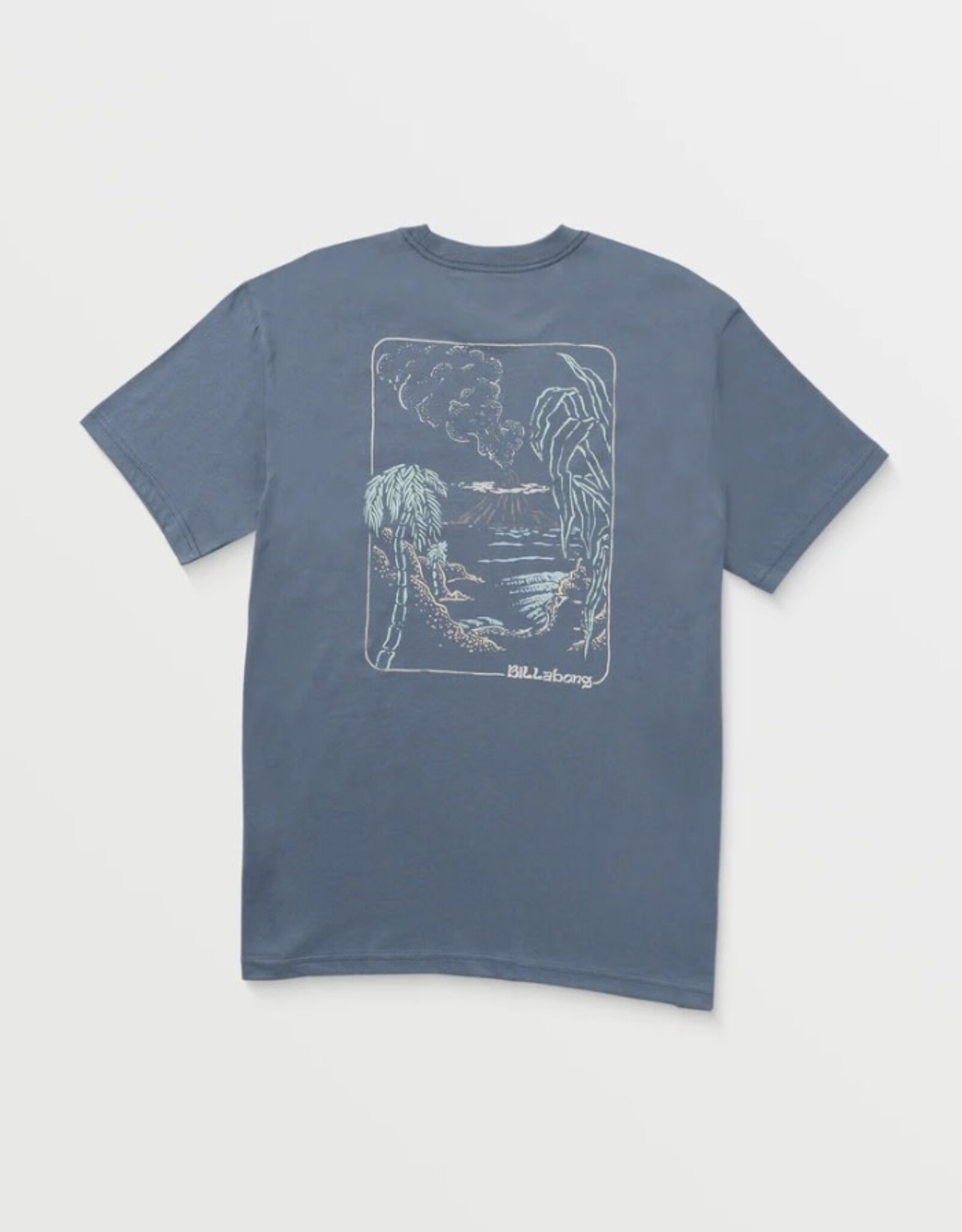 Billabong Billabong Trouble In Paradise Premium Short Sleeve Tee Slate Blue