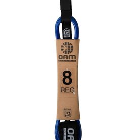 OAM OAM Surfboard Leash Regular 8'0" Navy