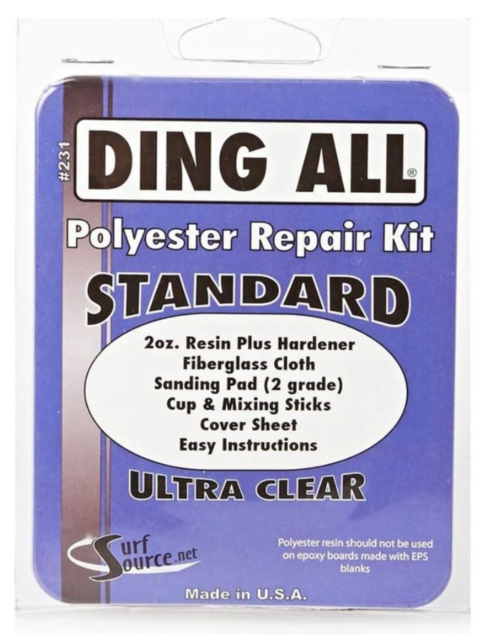 Ding All Ding All Standard Polyester Resin Repair Kit
