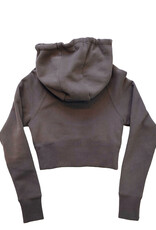 Atlantic Surf Co Atlantic Surf Garden Patch Crop Zip Hoodie Lava Rock