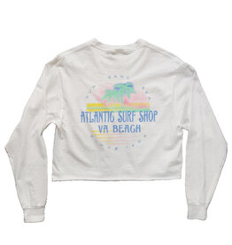 Atlantic Surf Co Atlantic Surf Sun Sand Sea Longsleeve T-shirt White