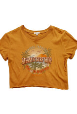 Atlantic Surf Co Atlantic Surf Coastal Paradise Crop Ladies Tee Coconut