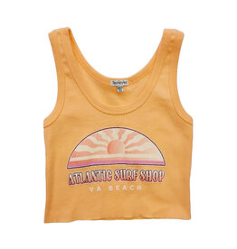 Atlantic Surf Co Atlantic Surf Coral Rays Crop Ladies Tank Sherbet