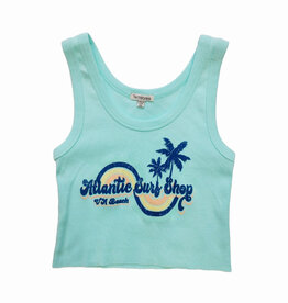 Atlantic Surf Co Atlantic Surf Whirlpool Crop Ladies Tank Mint