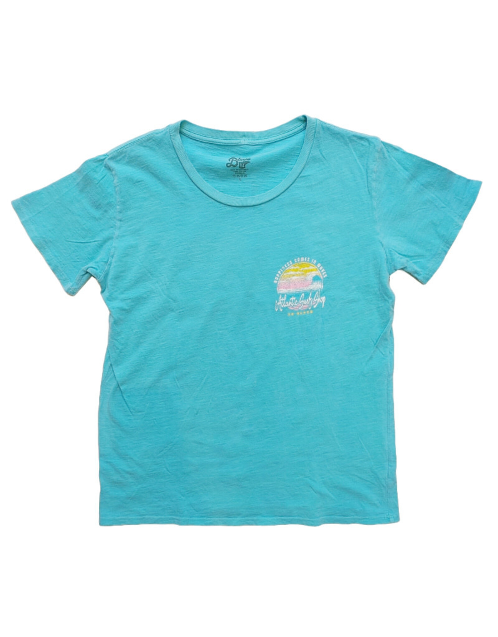 Atlantic Surf Co Atlantic Surf Chasing Sunsets Ladies T-shirt Bright Blue