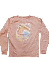 Atlantic Surf Co Atlantic Surf Hibiscus Wave Longsleeve T-shirt Mauve