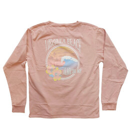 Atlantic Surf Co Atlantic Surf Hibiscus Wave Longsleeve T-shirt Mauve
