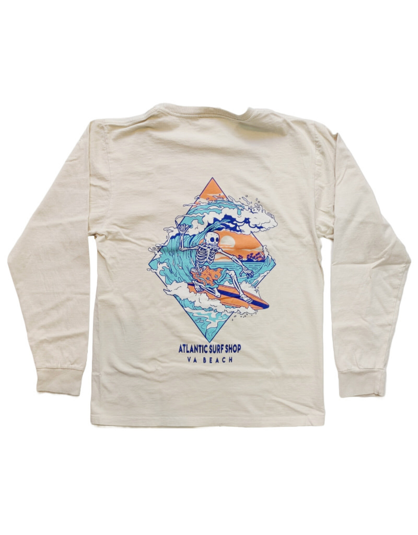 Atlantic Surf Co Atlantic Surf Beach Bones  Longsleeve T-shirt Sands