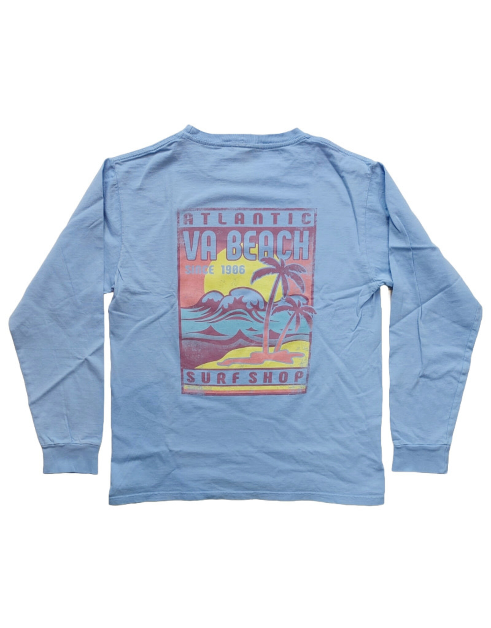 Atlantic Surf Co Atlantic Surf Faded Sun Longsleeve T-Shirt Periwinkle