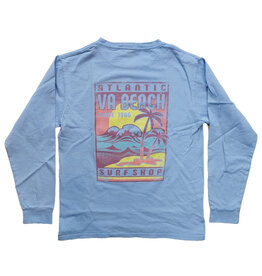 Atlantic Surf Co Atlantic Surf Faded Sun Longsleeve T-Shirt Periwinkle