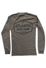 Atlantic Surf Co Atlantic Surf Wave Icon Longsleeve T-shirt Heather Grey
