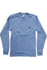 Atlantic Surf Co Atlantic Surf Wave Icon Longsleeve T-shirt Periwinkle