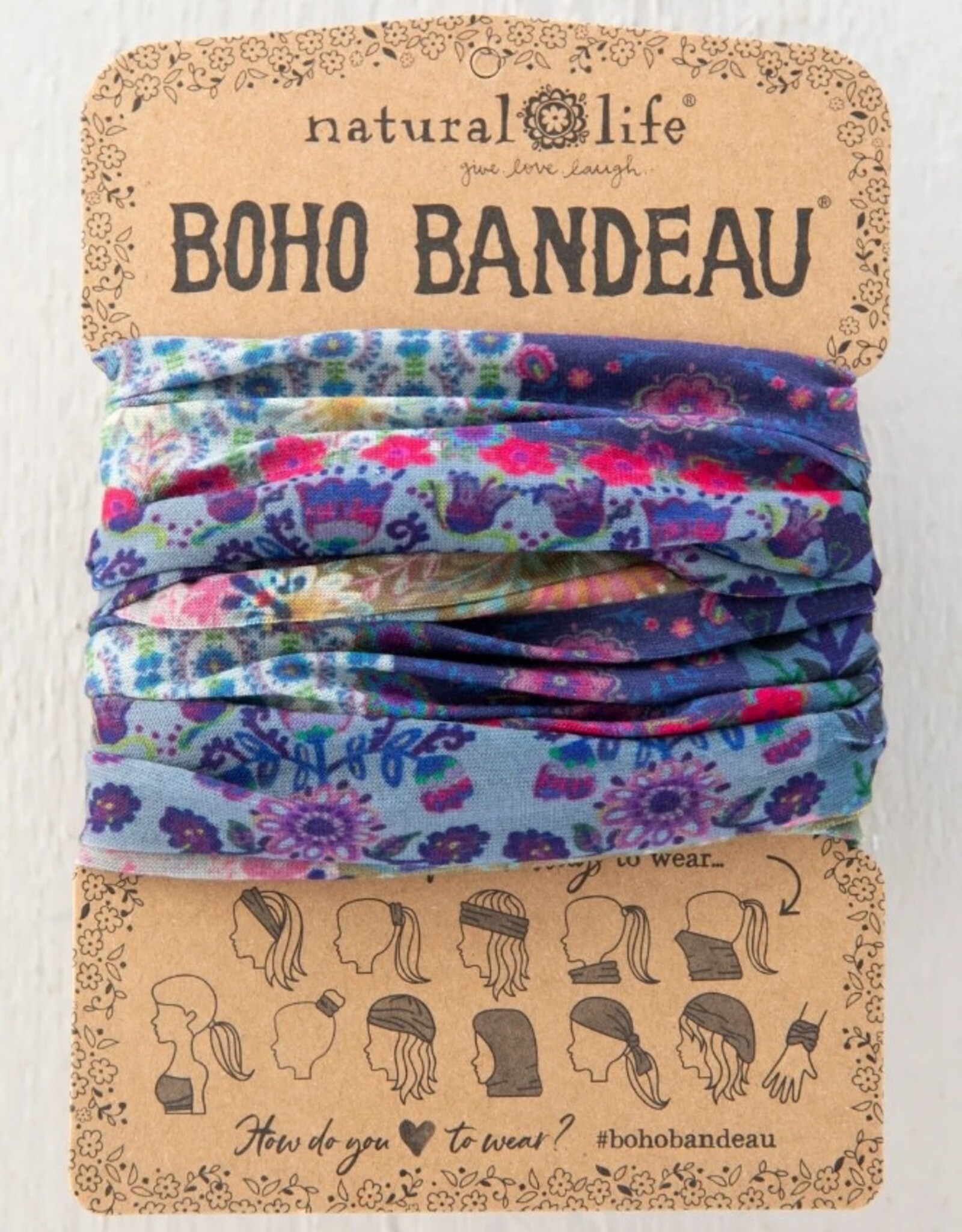 Natural Life Natural Life Boho Bandeau Blue Patchwork