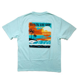 Atlantic Surf Co Atlantic Surf Ocean View T-shirt Sky Blue