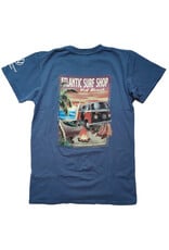 Atlantic Surf Co Atlantic Surf Sunset Surf Bus T-shirt Smokey Blue