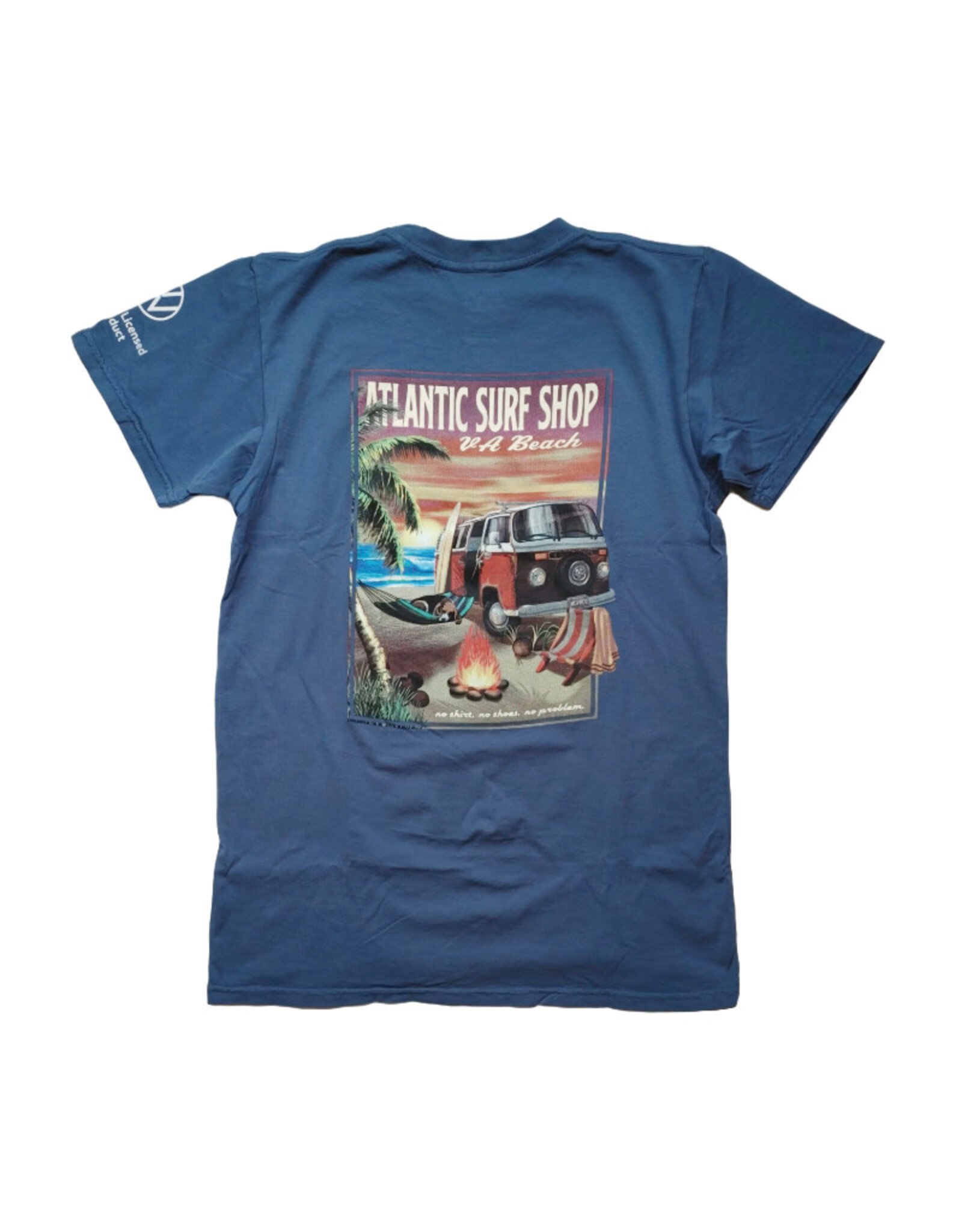 Atlantic Surf Co Atlantic Surf Sunset Surf Bus T-shirt Smokey Blue