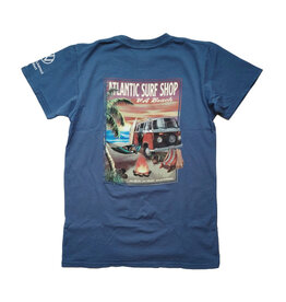 Atlantic Surf Co Atlantic Surf Sunset Surf Bus T-shirt Smokey Blue