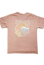 Atlantic Surf Co Atlantic Surf Hibiscus Wave T-shirt Mauve