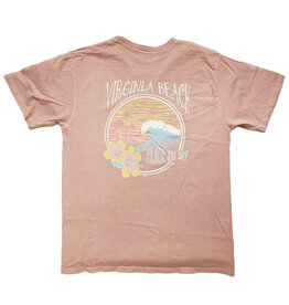 Atlantic Surf Co Atlantic Surf Hibiscus Wave T-shirt Mauve