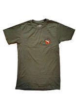 Atlantic Surf Co Atlantic Surf High Tides Good Vibes T-shirt Olive
