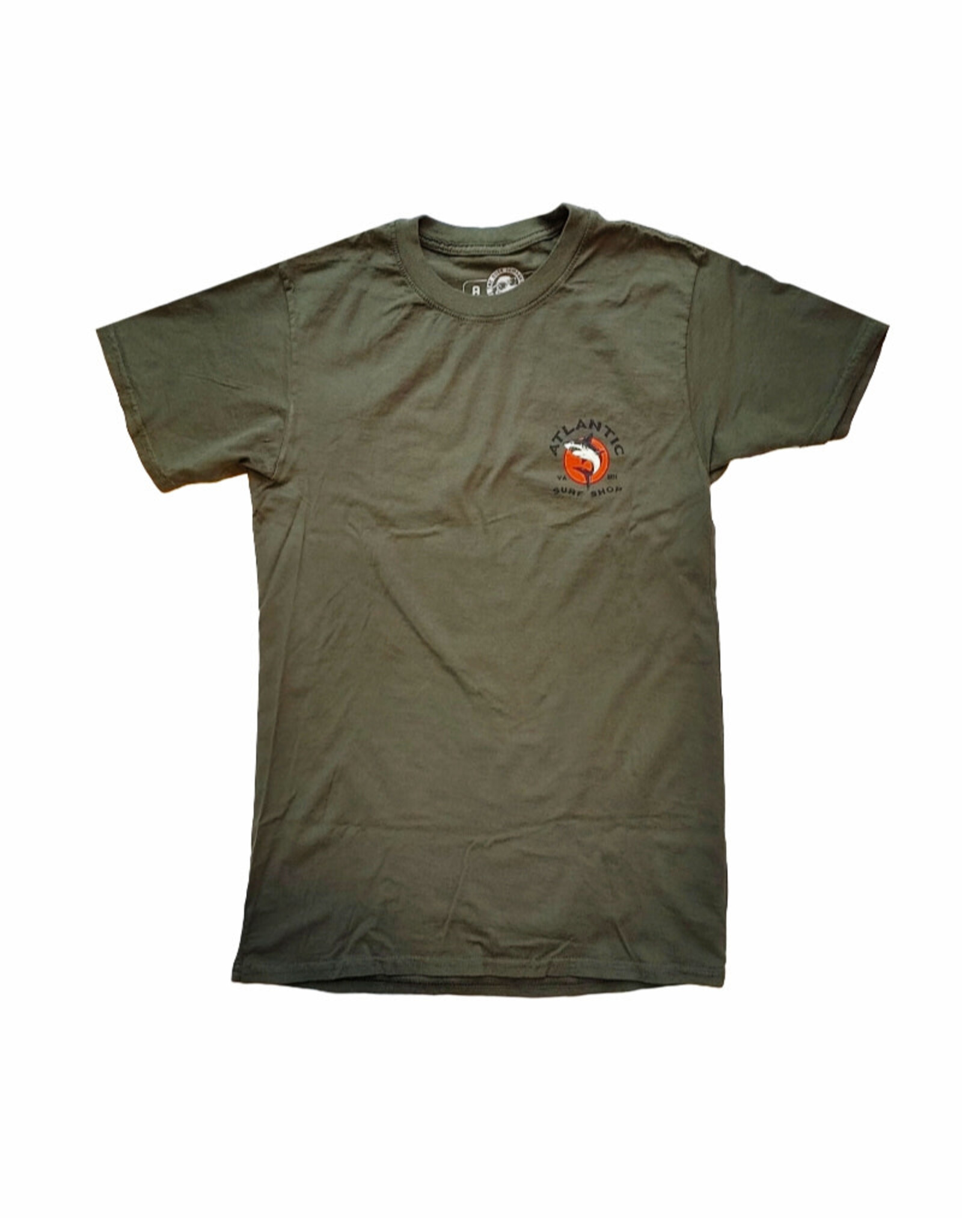 Atlantic Surf Co Atlantic Surf High Tides Good Vibes T-shirt Olive
