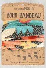Natural Life Natural Life Boho Bandeau Blue Coral Cream Floral