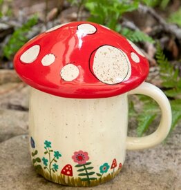 Natural Life Natural Life Lidded Mug Mushroom