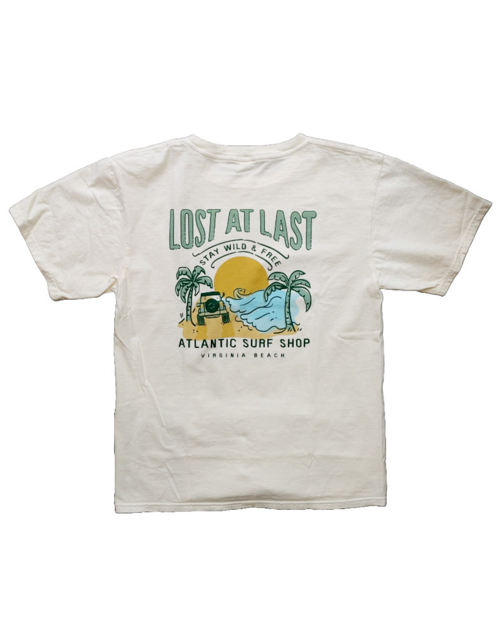 Atlantic Surf Co Atlantic Surf Lost At Last T-shirt Off White