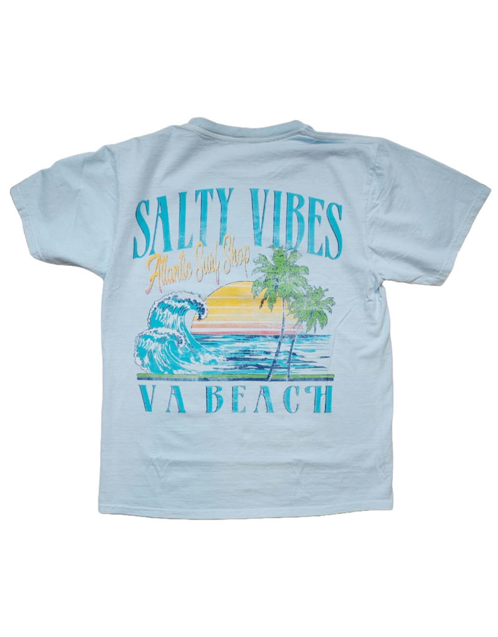 Atlantic Surf Co Atlantic Surf Salty Vibes T-shirt Sky Blue