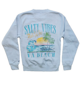 Atlantic Surf Co Atlantic Surf Salty Vibes Crew Fleece Sky Blue