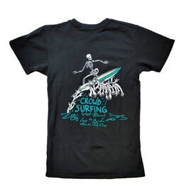 Atlantic Surf Co Atlantic Surf Crowd Surfing T-shirt Black