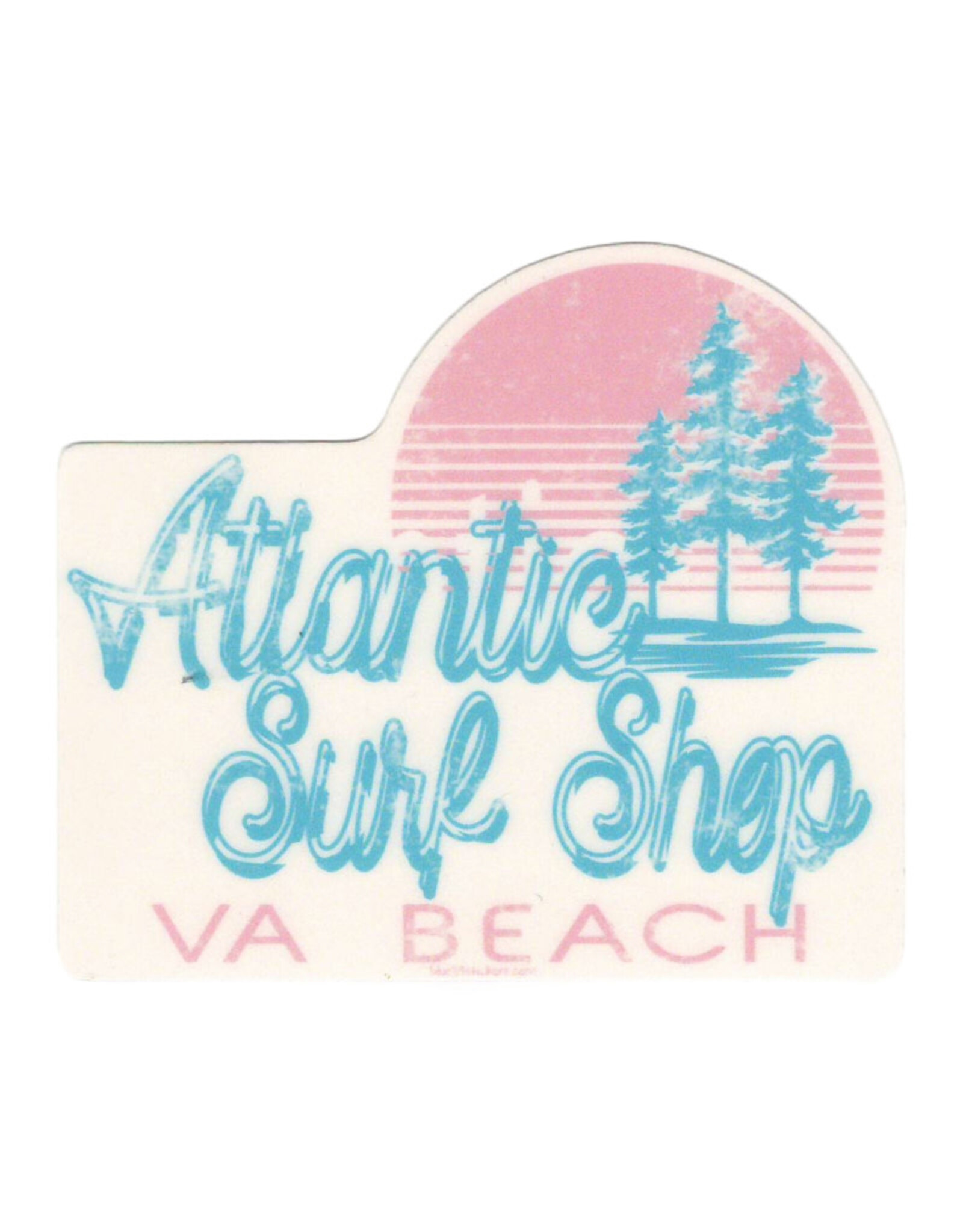 Atlantic Surf Co Atlantic Surf Retro Color Block Sticker