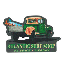 Atlantic Surf Co Atlantic Surf Old Surf Truck Sticker