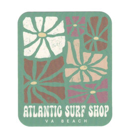 Atlantic Surf Co Atlantic Surf Flower Art Sticker