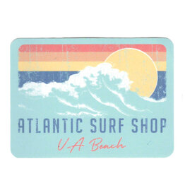 Atlantic Surf Co Atlantic Surf Ocean Wave Sticker